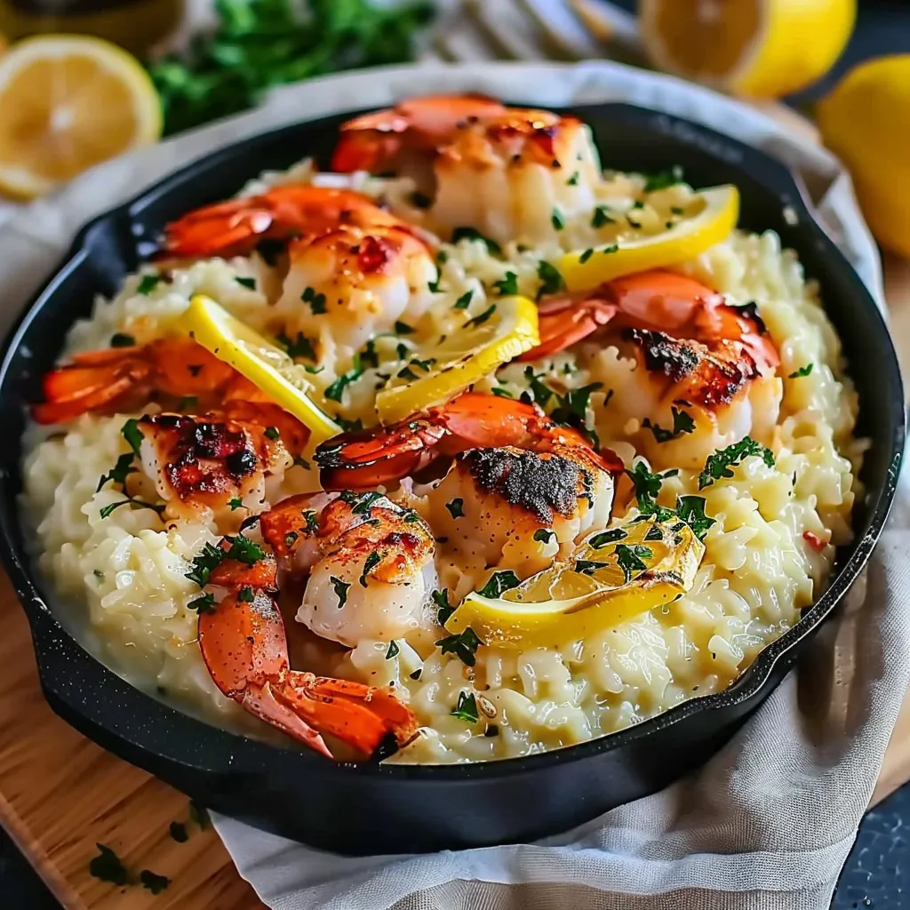 Lemon Butter Lobster Risotto