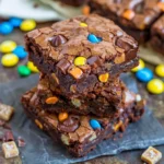 Loaded Fudgy Candy Bar Brownies