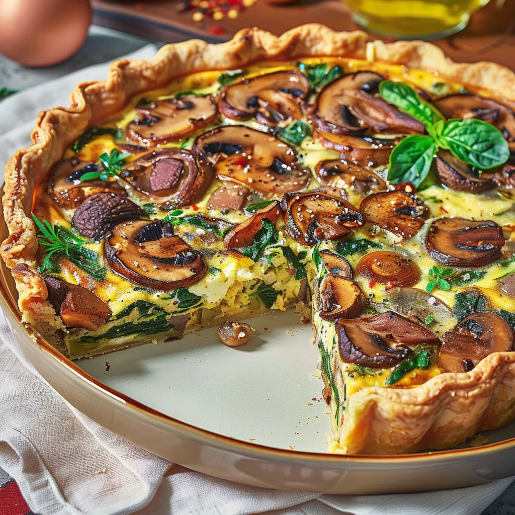 Delicious Mushroom And Spinach Quiche Easy Recipe to Try Now