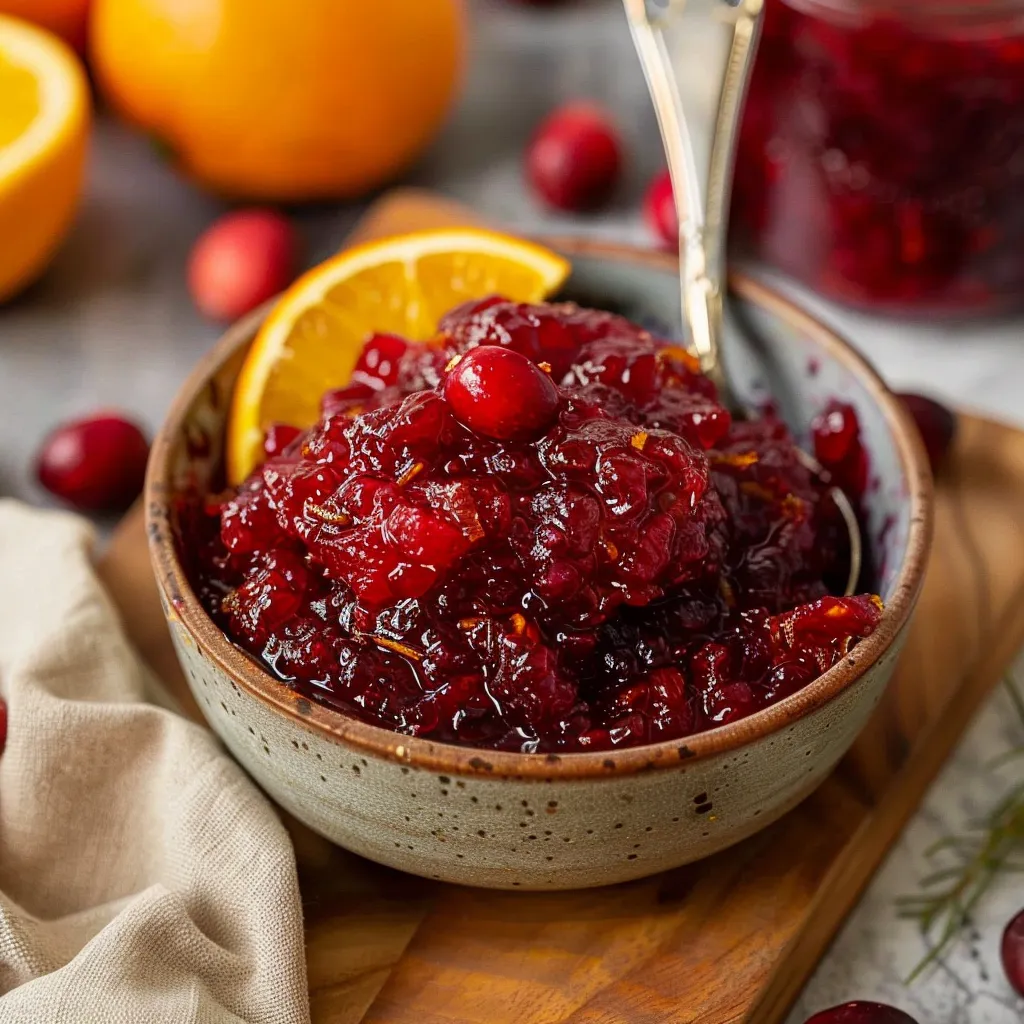 No Sugar Orange Cranberry Sauce