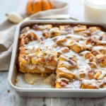 PUMPKIN CINNAMON ROLL BAKE