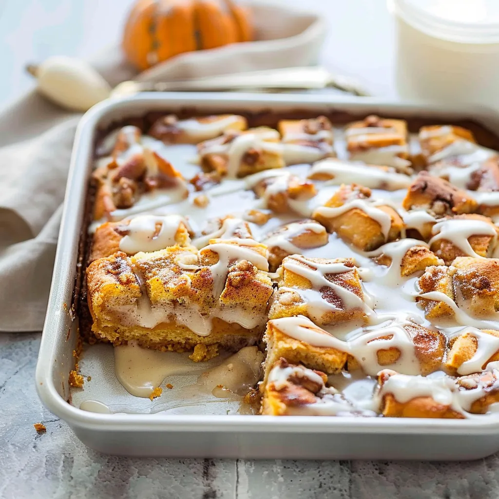 Irresistible Pumpkin Cinnamon Roll Bake Falls Sweet Delight