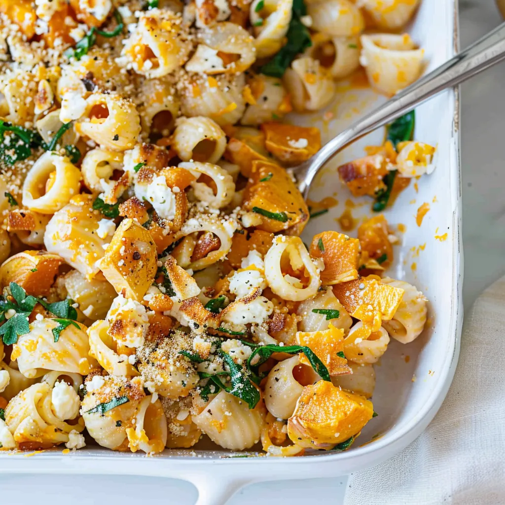 Pumpkin Feta Pasta
