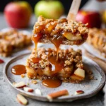 Salted Caramel Apple Bars