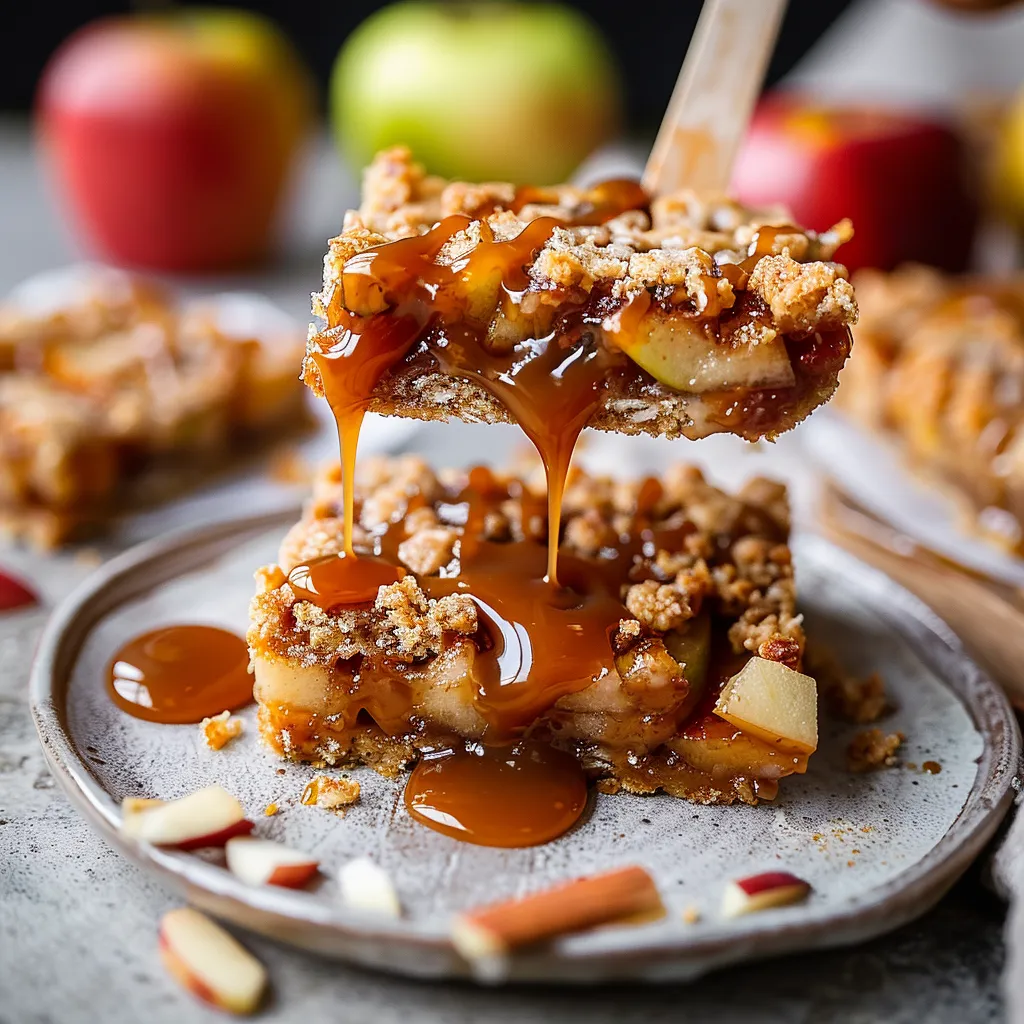 Irresistible Salted Caramel Apple Bars Sweet Savory Delight