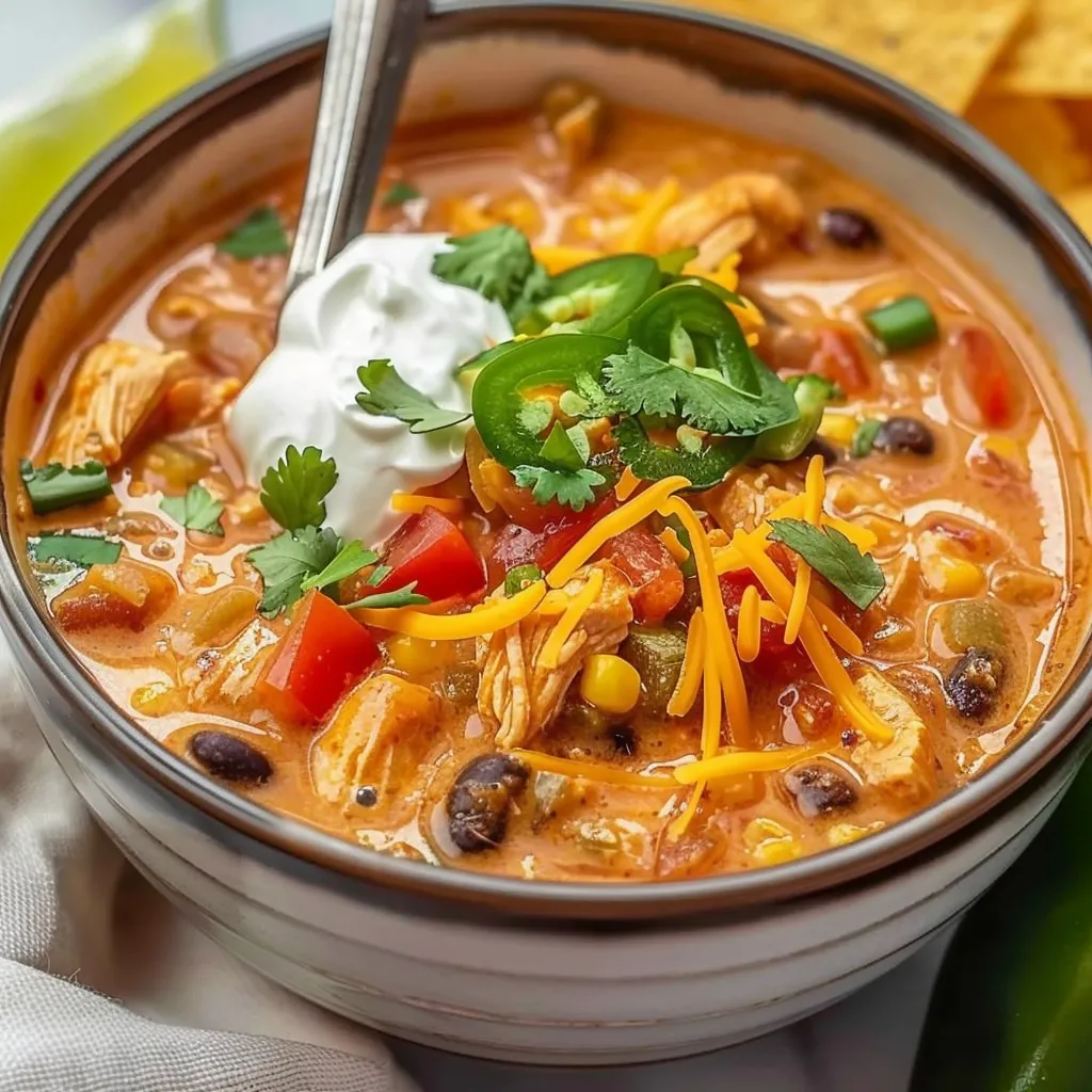Irresistible Savory Chicken Enchilada Soup Recipe Youll Love