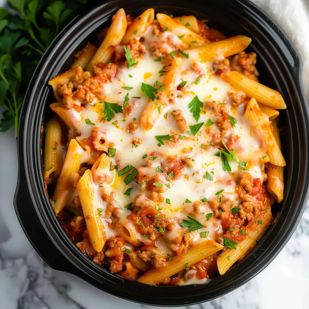 Slow Cooker Baked Ziti