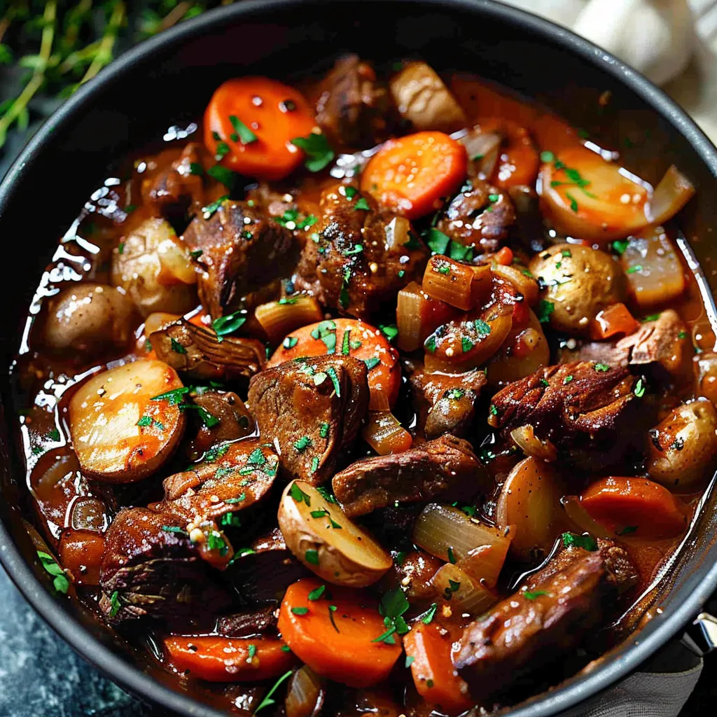 Slow Cooker Beef Bourguignon