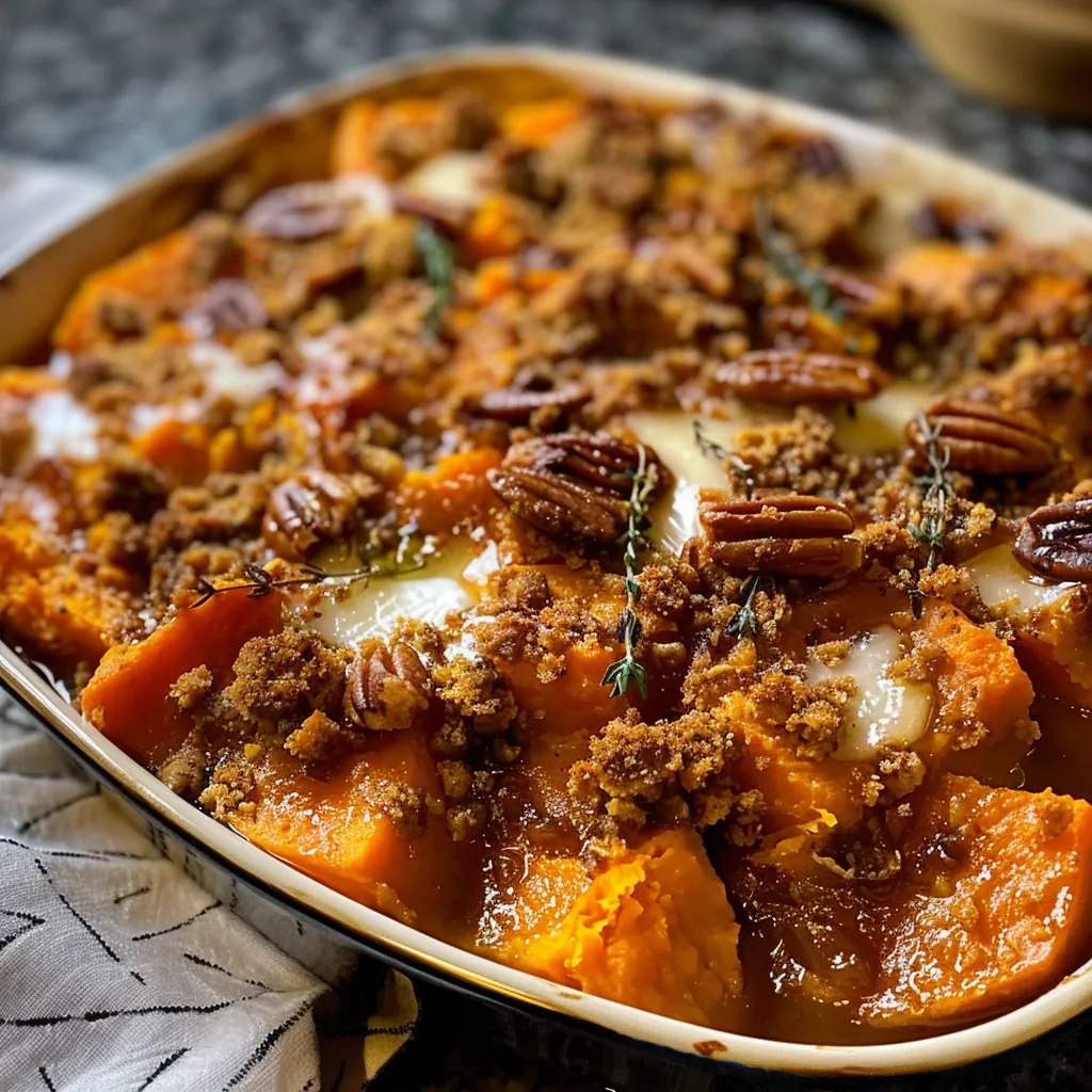 Southern Maple Sweet Potato Casserole