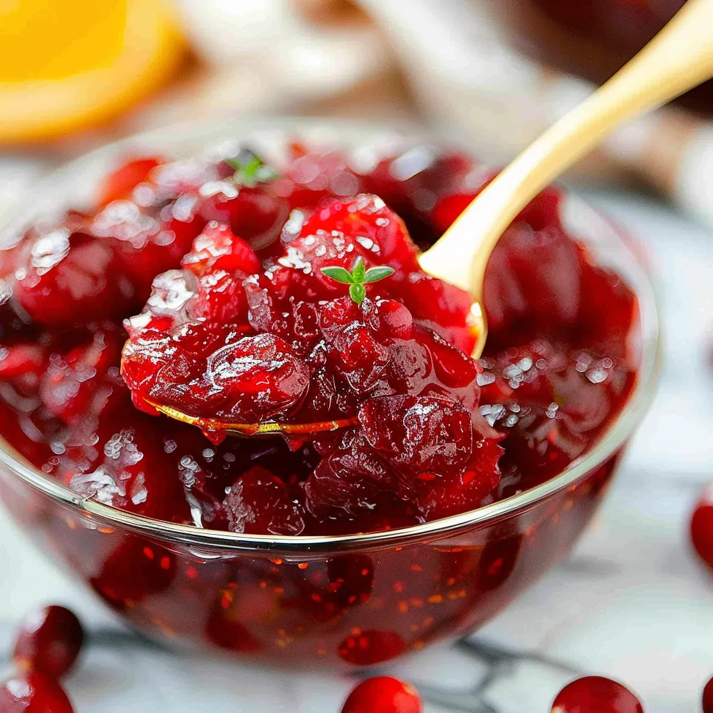 Spiced Cranberry Sauce