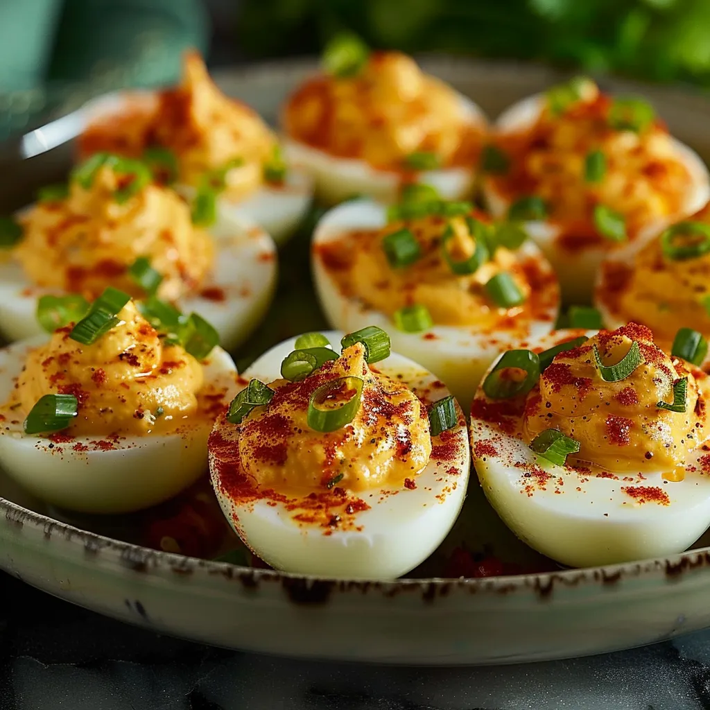 Spicy Bayou Deviled Eggs
