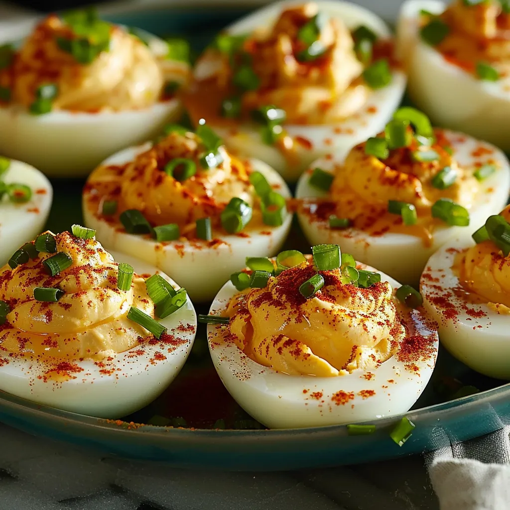 Spicy Bayou Deviled Eggs