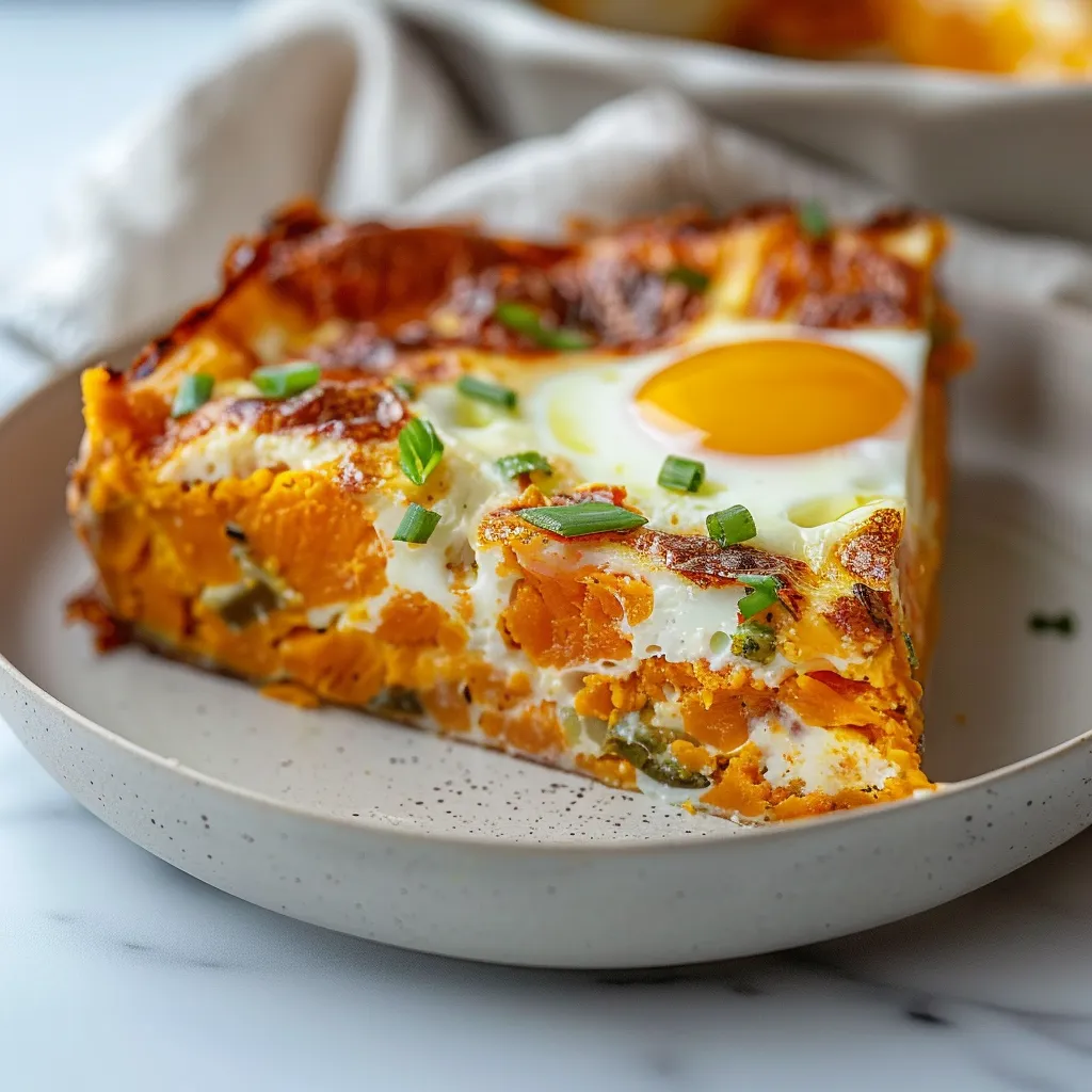 Delicious Sweet Potato Egg Casserole Healthy Easy Recipe