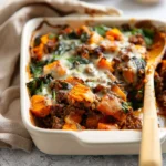 Sweet Potato and Ground Beef Casserole