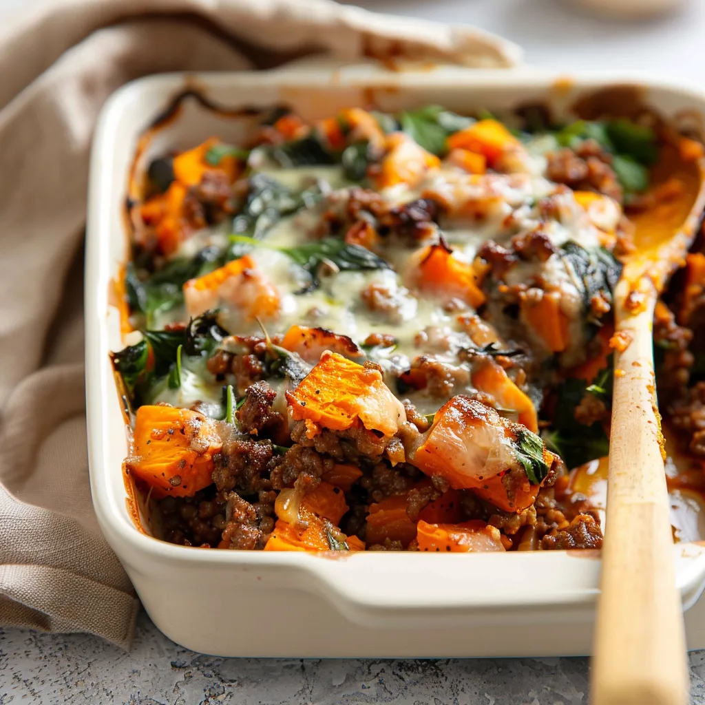 Heavenly Sweet Potato And Ground Beef Casserole Delight