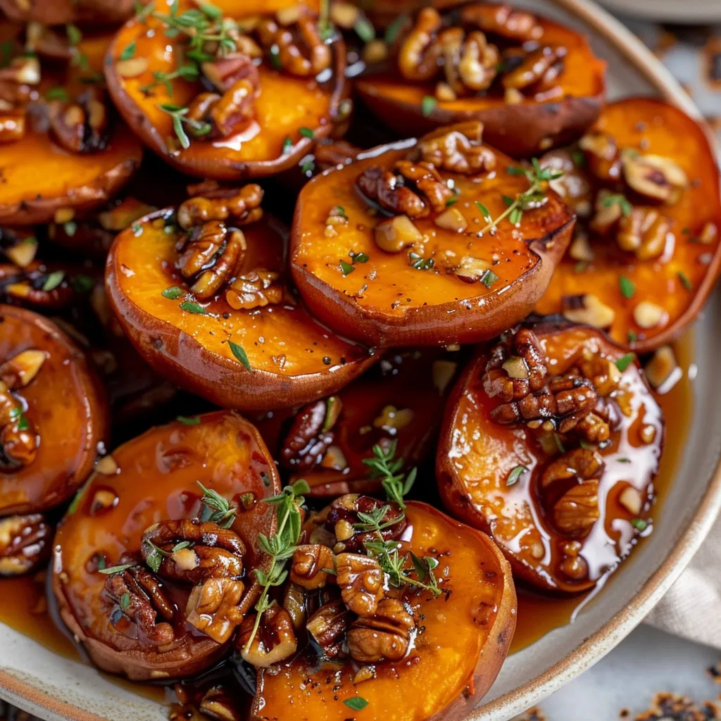 Savory Walnut Maple Roasted Sweet Potatoes Recipe Delight