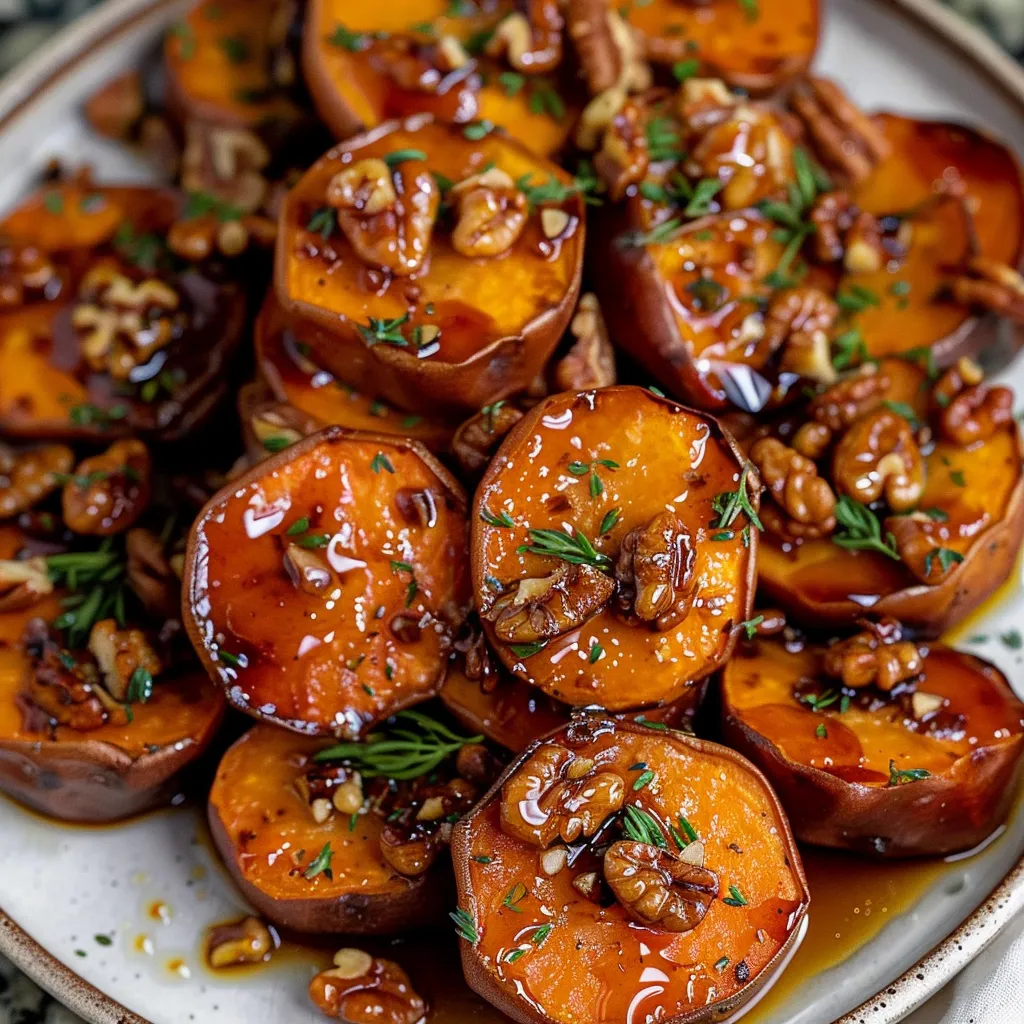 Walnut Maple Roasted Sweet Potatoes