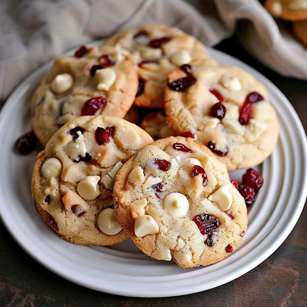 White Chocolate Cranberry Cookies