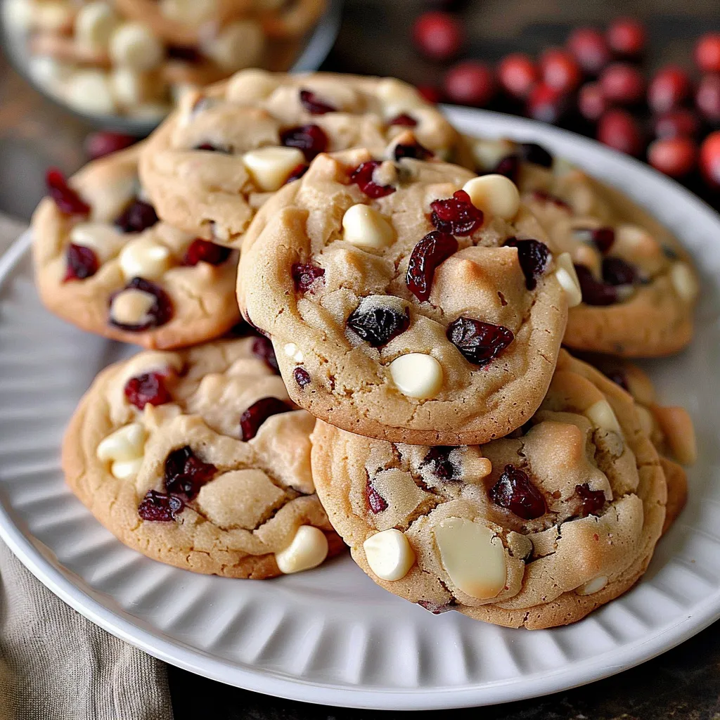 Irresistible White Chocolate Cranberry Cookies Recipe Delights
