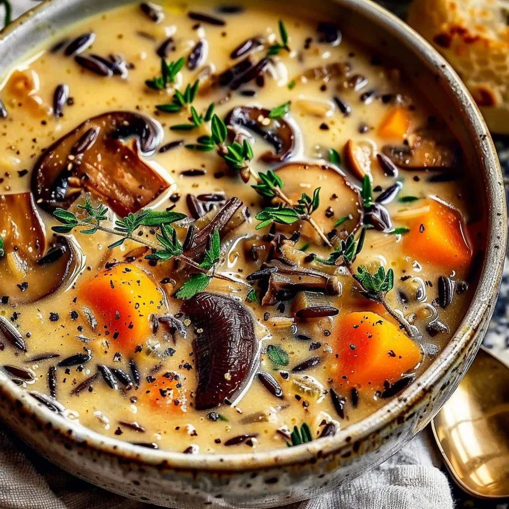 Wild Rice Mushroom Soup