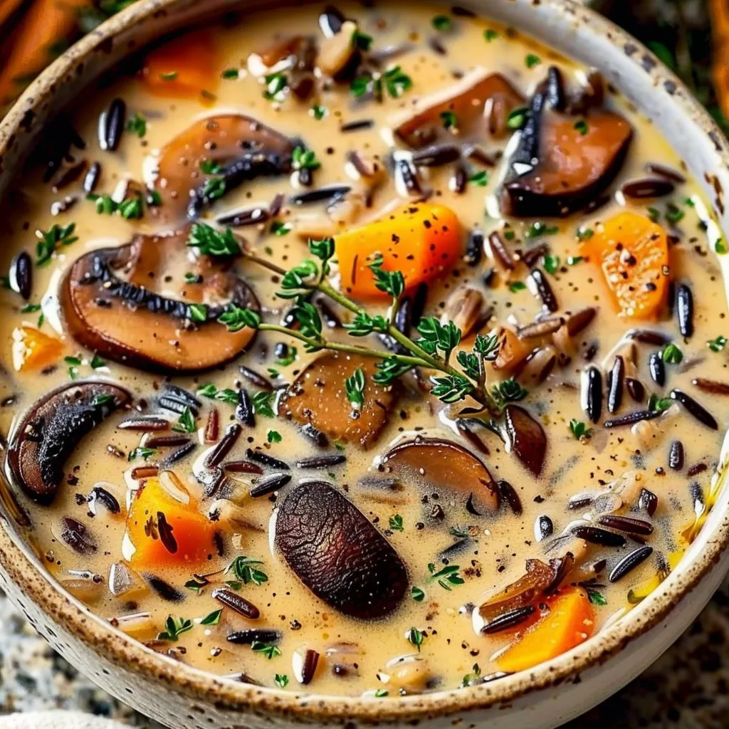 Savory Wild Rice Mushroom Soup Hearty Delicious Recipe