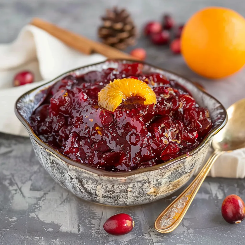 Zesty Maple Orange Cranberry Sauce