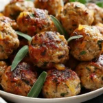 Apple and Sage Turkey Meatballs
