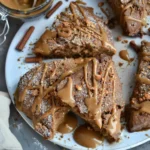 Biscoff Glazed Gingerbread Scones