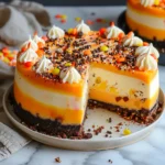 CANDY CORN CHEESECAKE