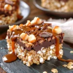 Caramel Turtle Rice Krispie Treats