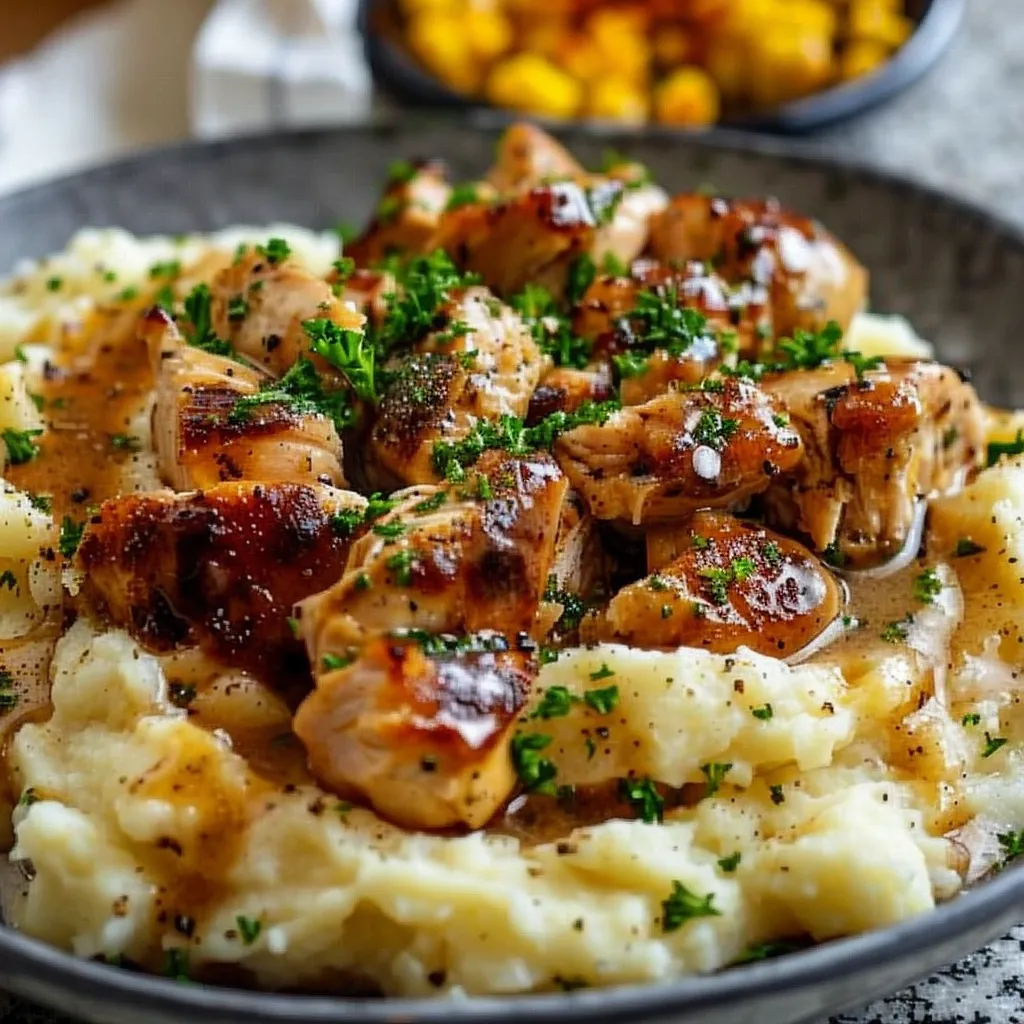Chicken Mashed Potato Bowls