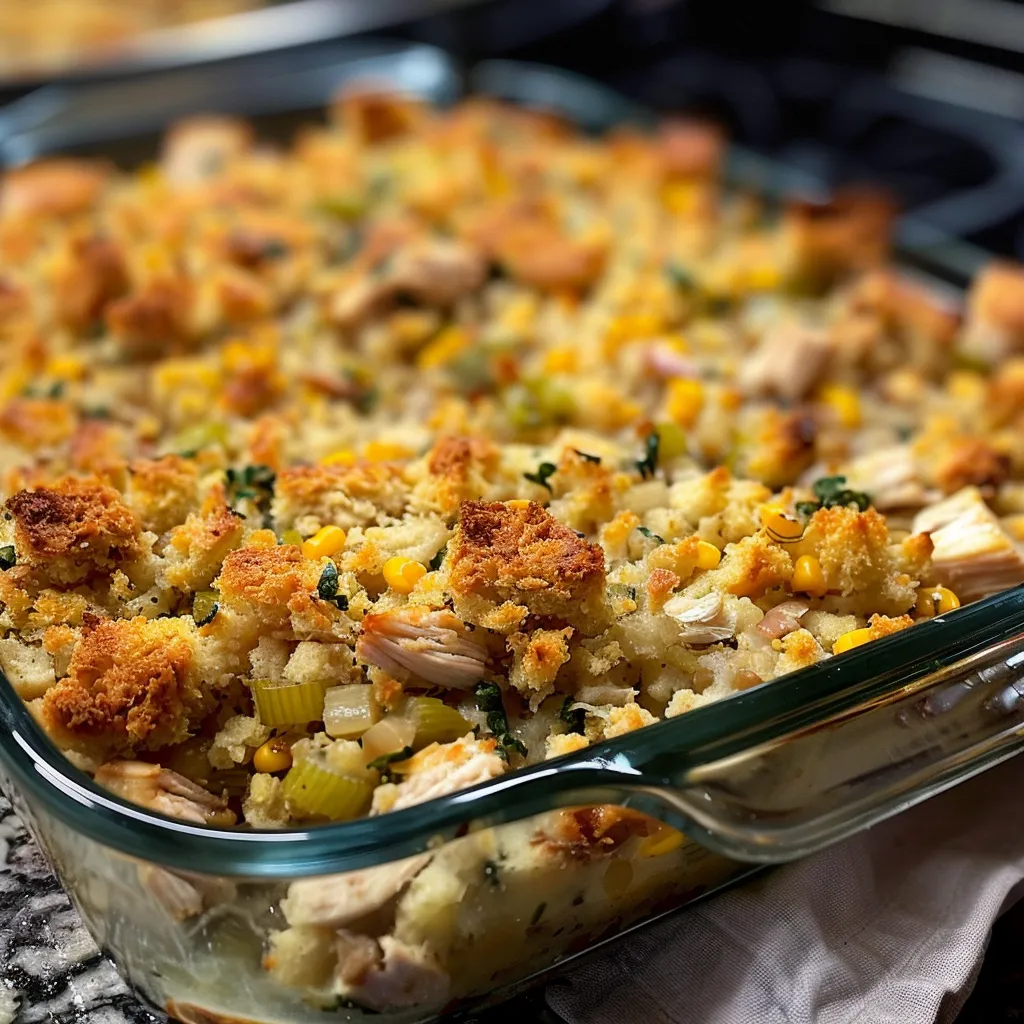 Delicious Chicken Stuffing Casserole Quick Comfort Recipe