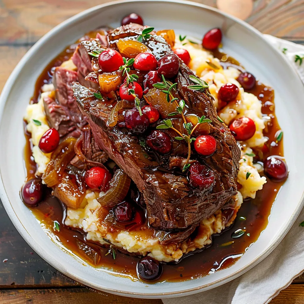 Cranberry Balsamic Roast Beef