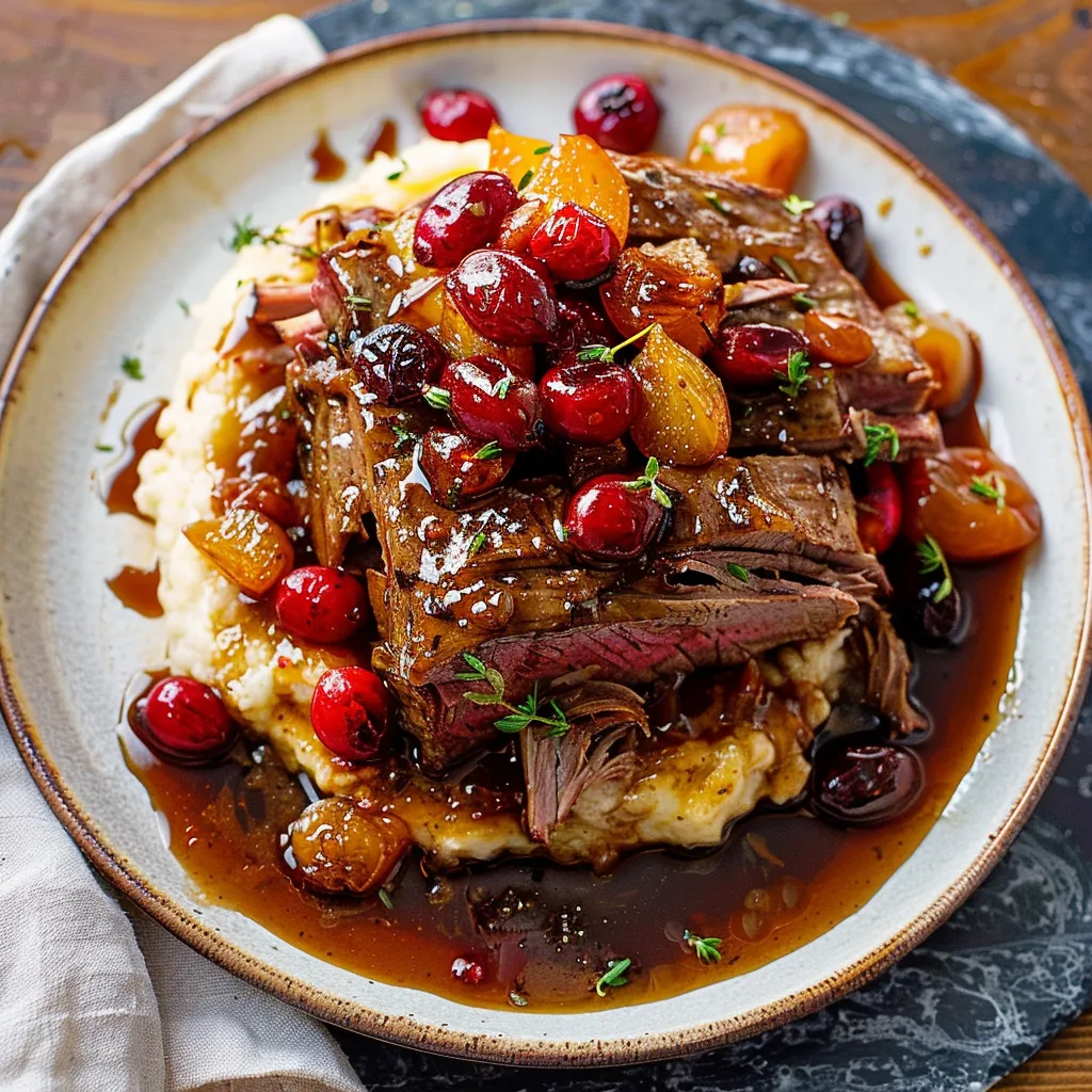 Cranberry Balsamic Roast Beef