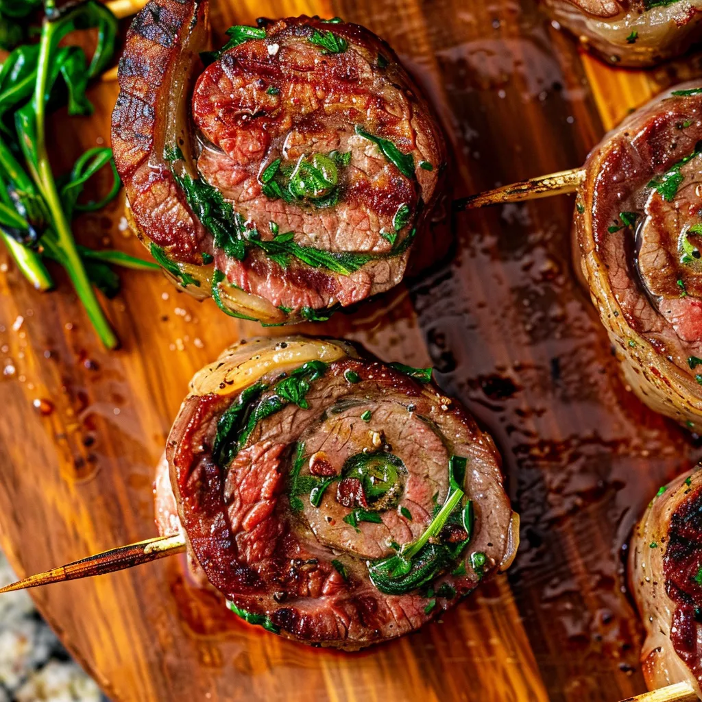 Flavorful Grilled Flank Steak Pinwheels A Tasty Delight