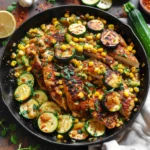 Garlic Butter Chicken with Zucchini and Corn
