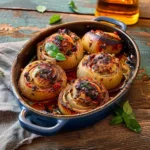 Greek Stuffed Onions