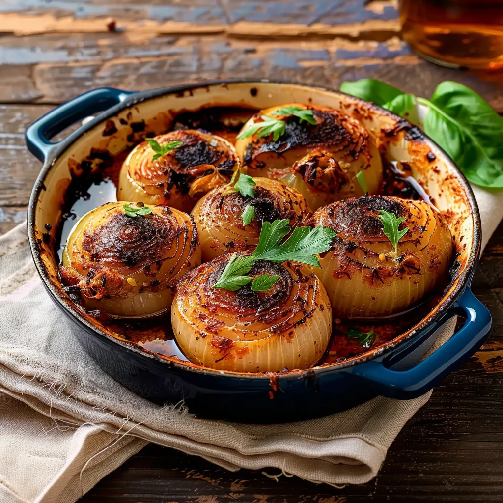 Greek Stuffed Onions