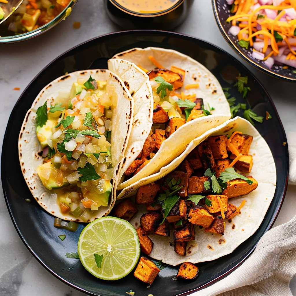 Indian-Inspired Sweet Potato Tacos