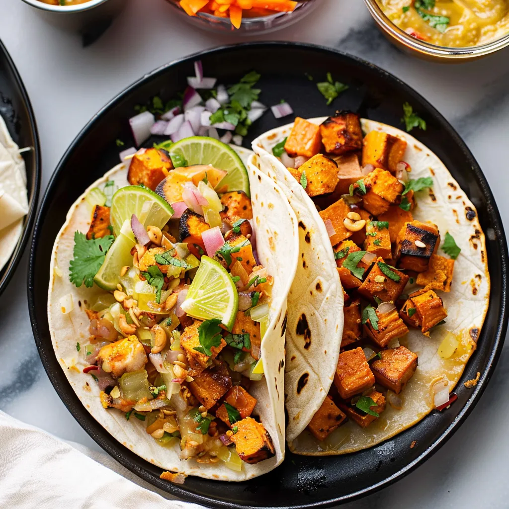 Irresistible IndianInspired Sweet Potato Tacos Recipe