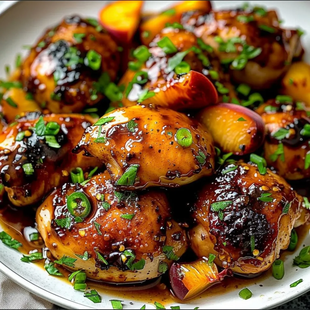 Jalapeño Peach Glazed Chicken
