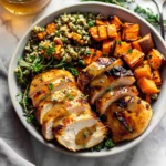 Maple Dijon Chicken & Roasted Sweet Potato Bowls