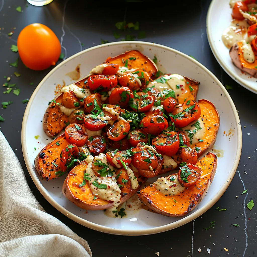 Irresistible Mediterranean Baked Sweet Potatoes Recipe Quick