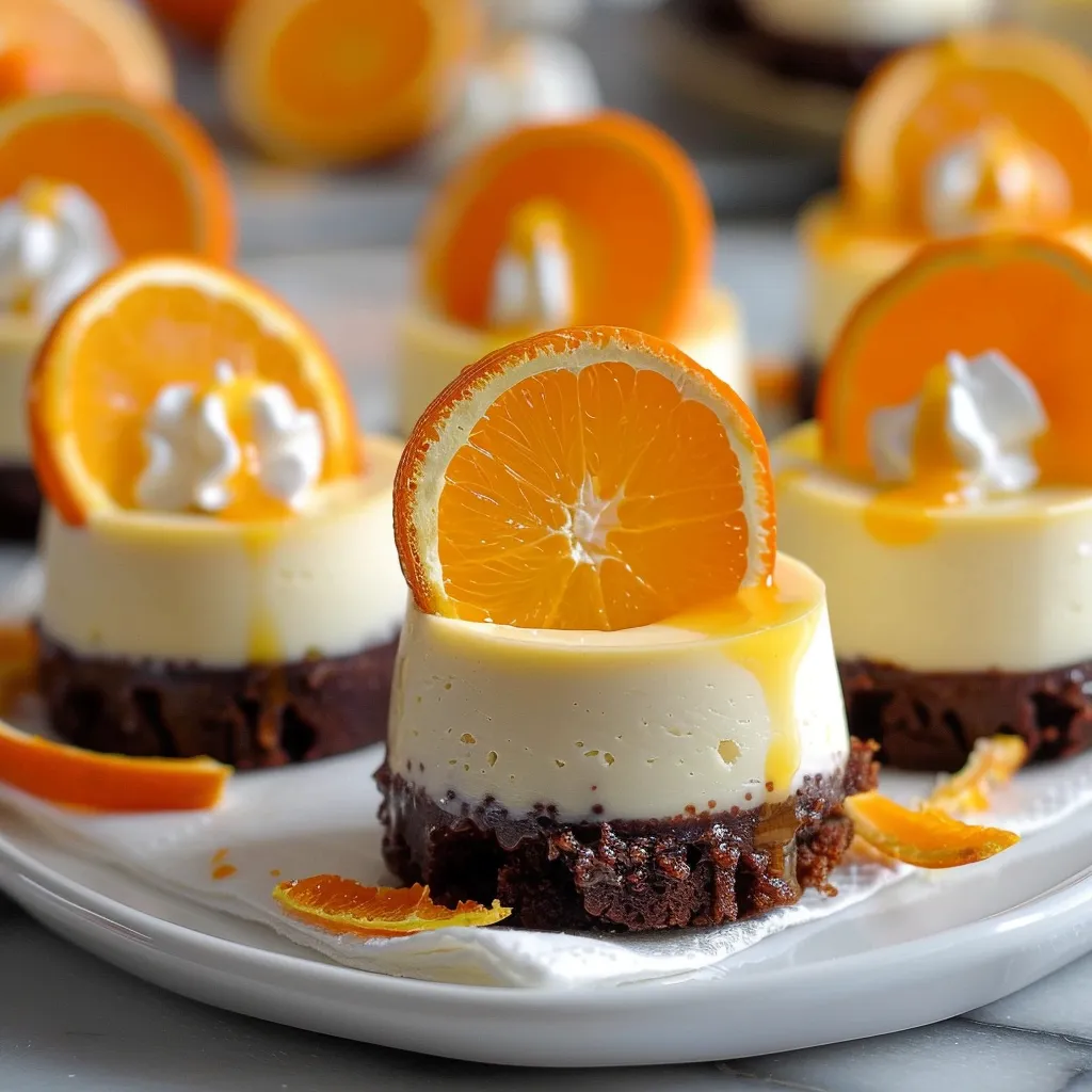 Orange Creamsicle Mini Cheesecakes
