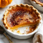 Pumpkin Pie Brulee with Bourbon Vanilla