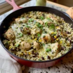 Salsa Verde Chicken & Rice Skillet
