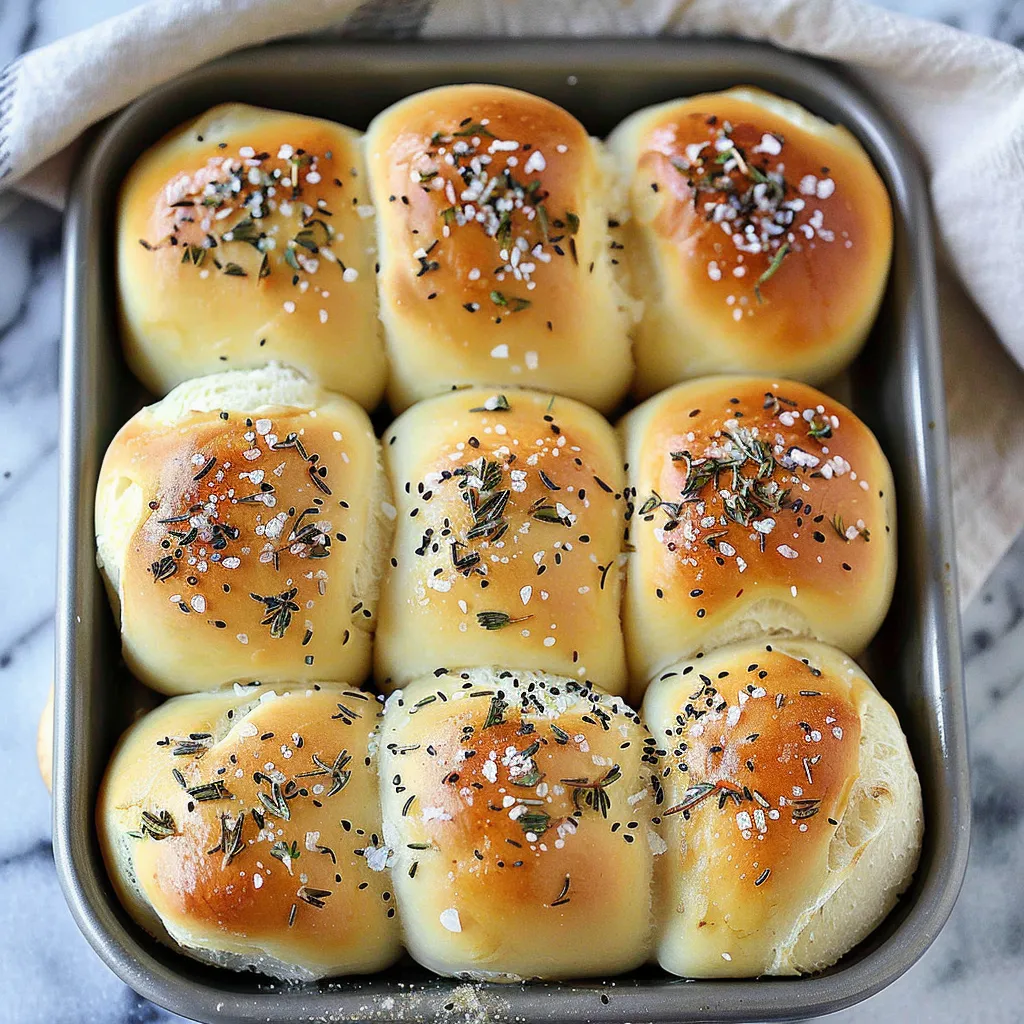 Sea Salt Rosemary Dinner Rolls