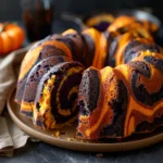 Spooky Swirl Halloween Bundt Cake