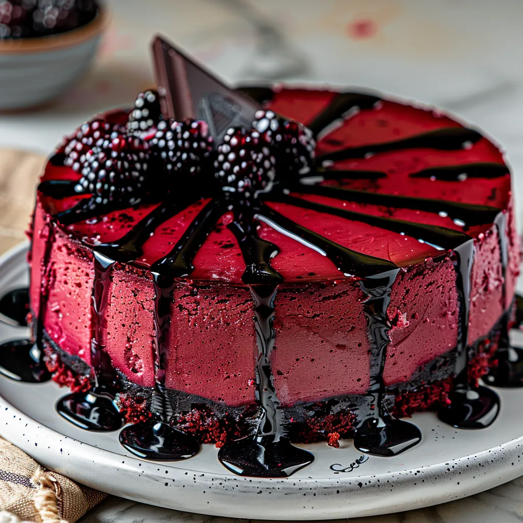 VAMPIRE BITE RED VELVET CHEESECAKE
