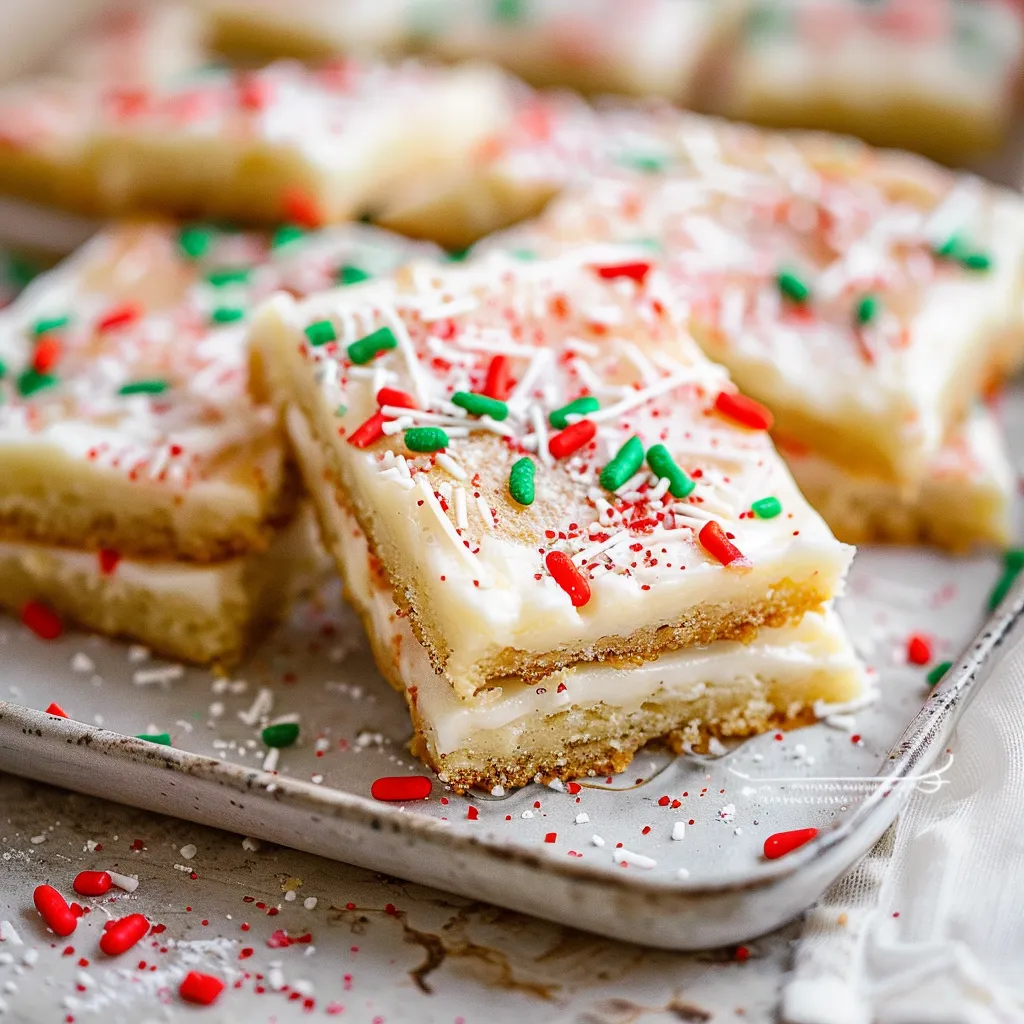 christmas sugar cookie bars